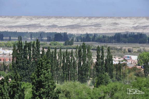 O oásis verde ao redor de Gaiman, cidade de colonização galesa na Patagônia, na Argentina